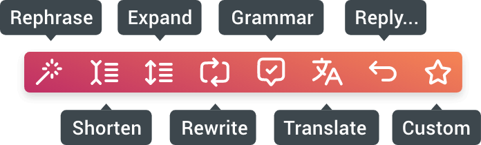 Quick access bar screenshot